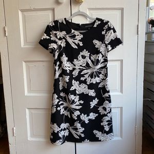 Banana Republic B&W Floral dress